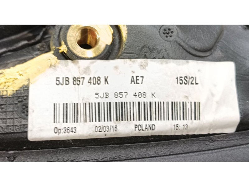 Recambio de retrovisor derecho para skoda rapid spaceback (nh1) 1.6 tdi referencia OEM IAM 5JB857508E9B9  