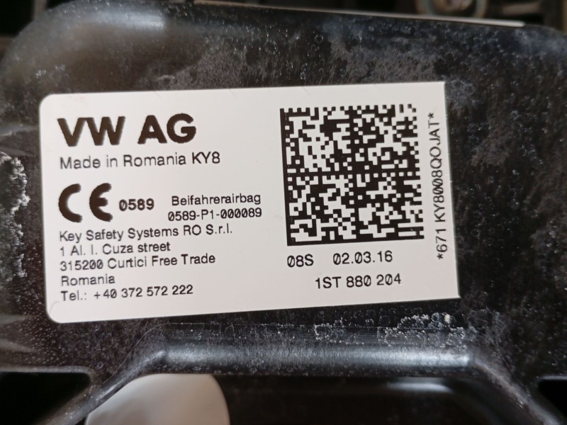 Recambio de salpicadero para skoda rapid spaceback (nh1) 1.6 tdi referencia OEM IAM 5JB857009F9B9  