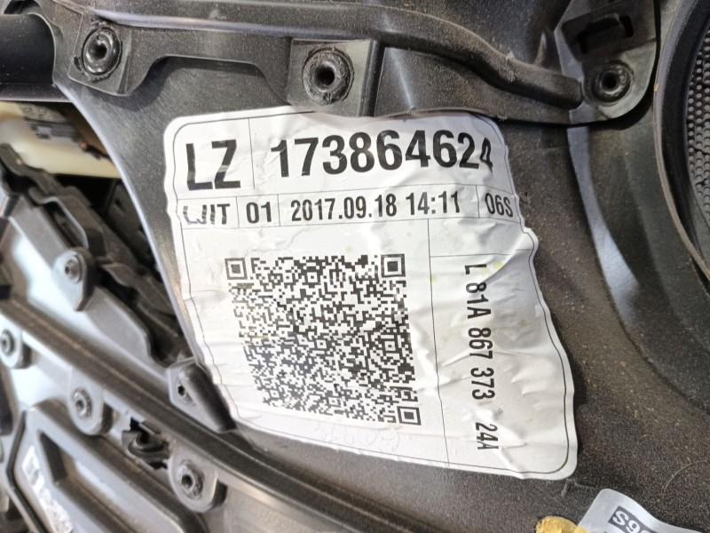 Recambio de guarnecido puerta trasera izquierda para audi q2 (gab, gag) 1.6 tdi referencia OEM IAM   