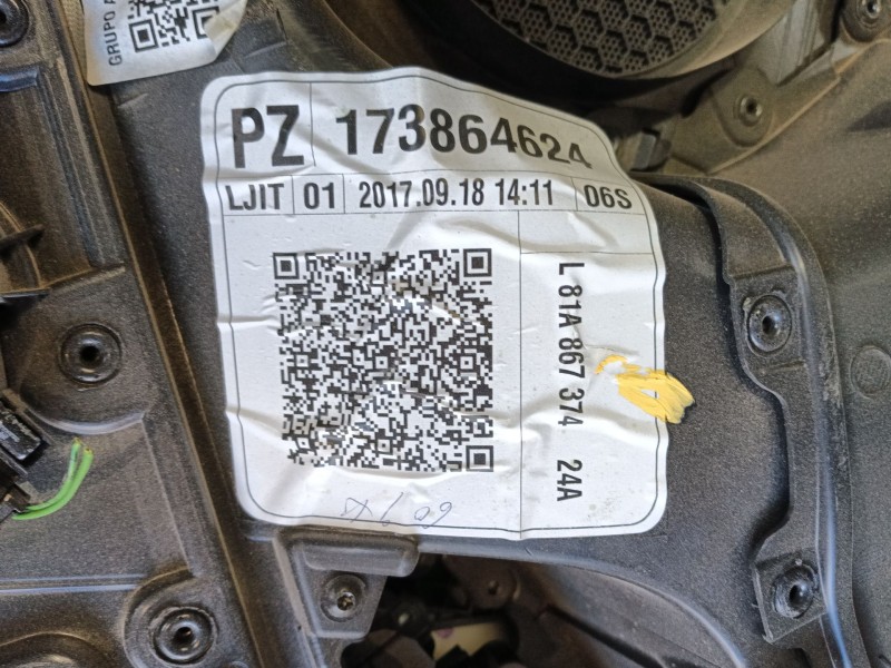 Recambio de guarnecido puerta trasera derecha para audi q2 (gab, gag) 1.6 tdi referencia OEM IAM   