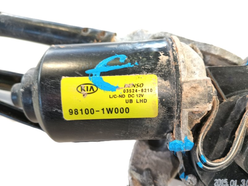 Recambio de motor limpia delantero para kia rio iii (ub) 1.2 cvvt referencia OEM IAM 981101W000  