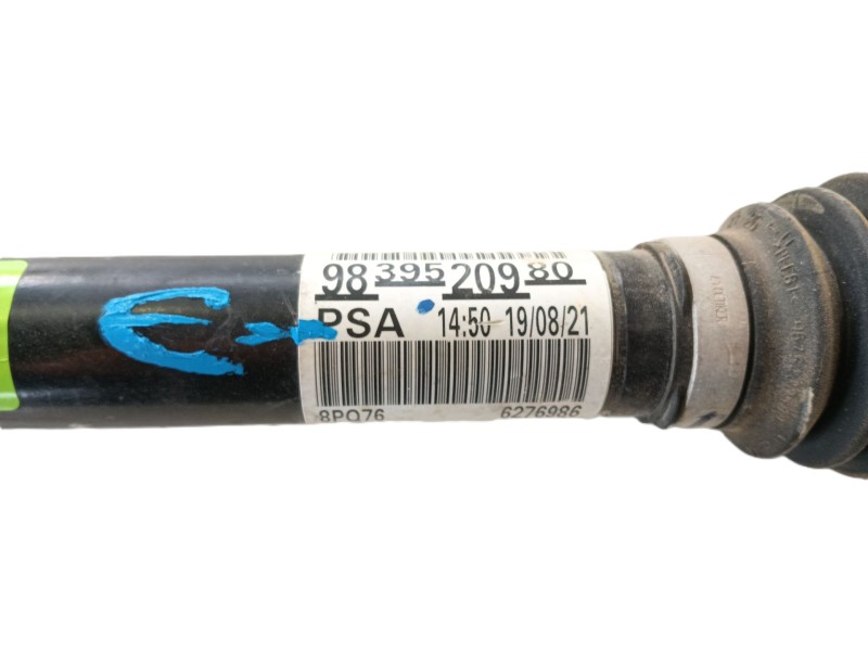 Recambio de transmision delantera izquierda para opel vivaro c furgoneta (k0) 1.5 referencia OEM IAM VERE7035 / 9837647980  