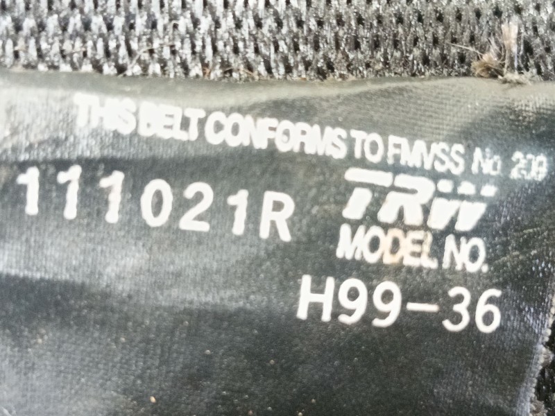 Recambio de cinturon seguridad delantero derecho para mercedes-benz clase m (w163) ml 400 cdi (163.128) referencia OEM IAM 16386