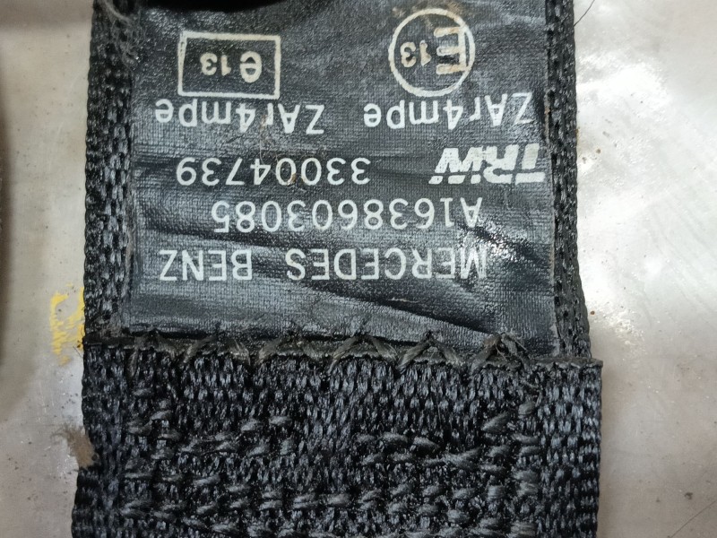 Recambio de cinturon seguridad delantero derecho para mercedes-benz clase m (w163) ml 400 cdi (163.128) referencia OEM IAM 16386
