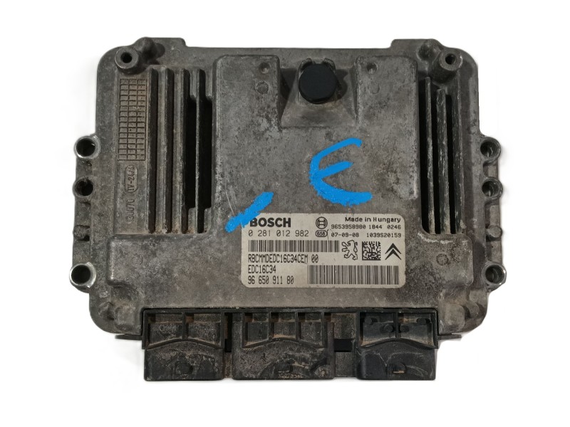 Recambio de centralita motor uce para citroën jumpy ii furgoneta 1.6 hdi 90 16v referencia OEM IAM   