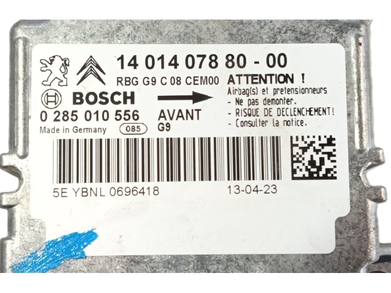 Recambio de centralita airbag para citroën jumpy ii furgoneta 1.6 hdi 90 16v referencia OEM IAM   