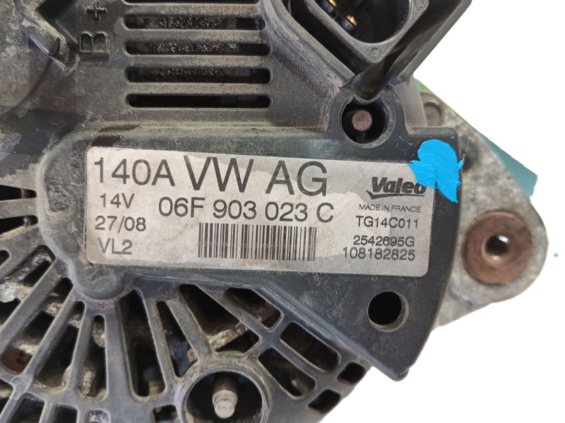 Recambio de alternador para volkswagen touran (1t1, 1t2) 1.9 tdi referencia OEM IAM 06F903023E / 06F903023EX  
