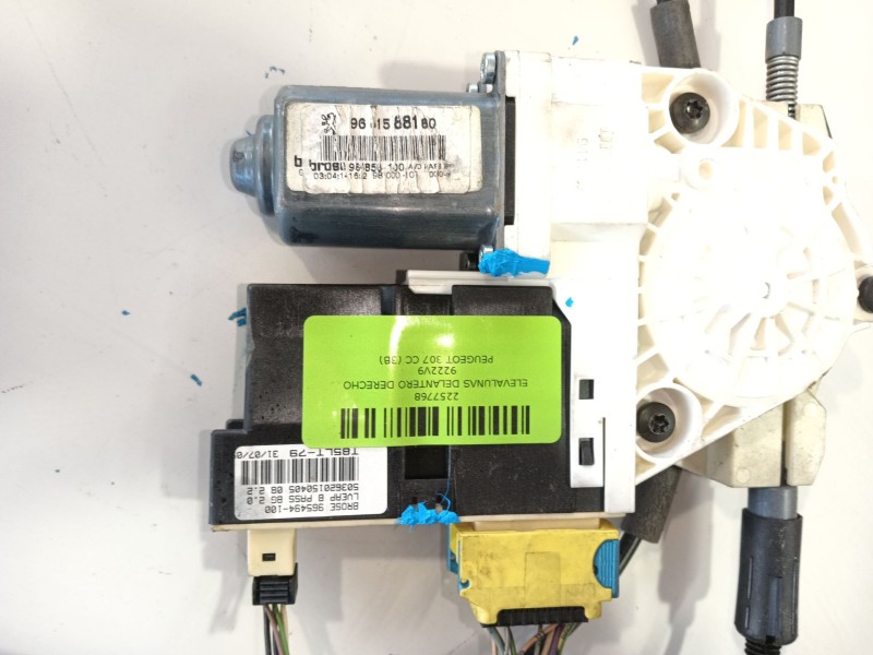 Recambio de elevalunas delantero derecho para peugeot 307 cc (3b) 1.6 16v referencia OEM IAM 9222V9  