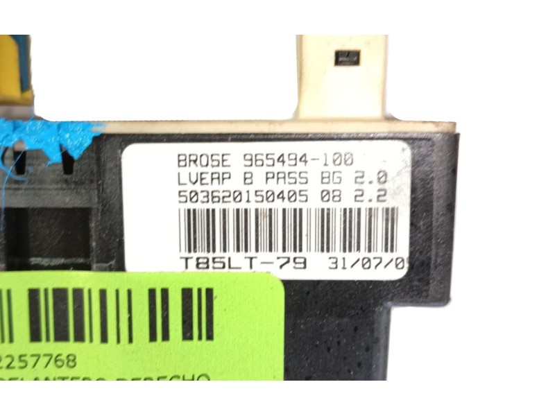 Recambio de elevalunas delantero derecho para peugeot 307 cc (3b) 1.6 16v referencia OEM IAM 9222V9  