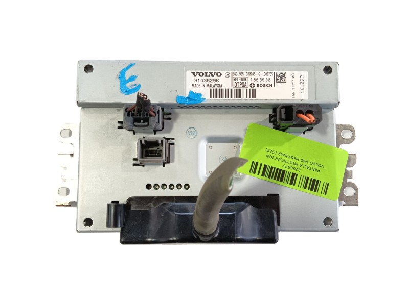 Recambio de pantalla multifuncion para volvo v40 hatchback (525) d2 referencia OEM IAM   
