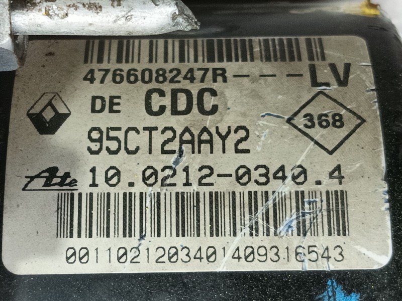 Recambio de abs para renault megane iii coupé (dz0/1_) 2.0 tce (dz0k) referencia OEM IAM 476604304R  