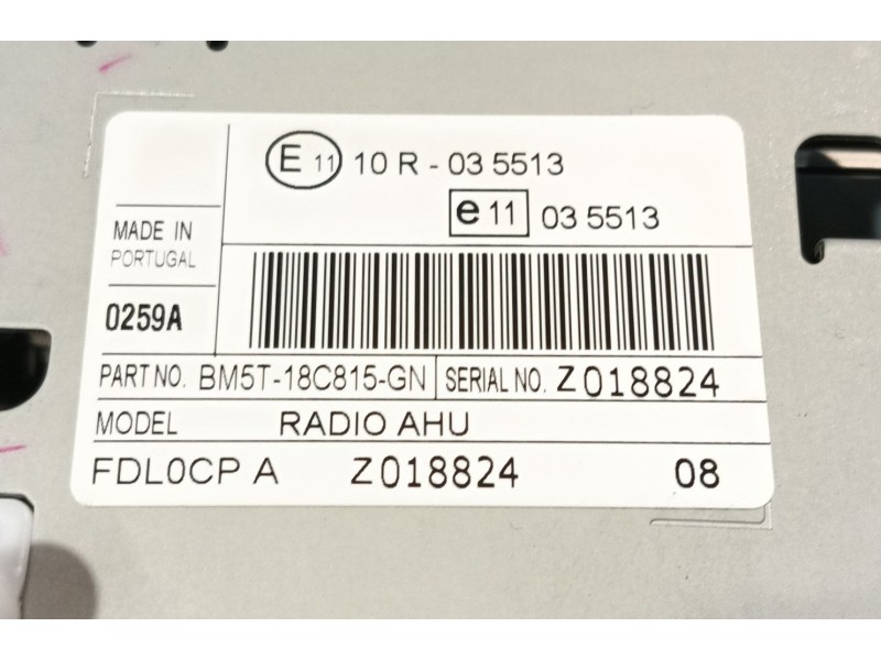 Recambio de sistema audio / radio cd para ford focus iii sedán 1.0 ecoboost referencia OEM IAM   