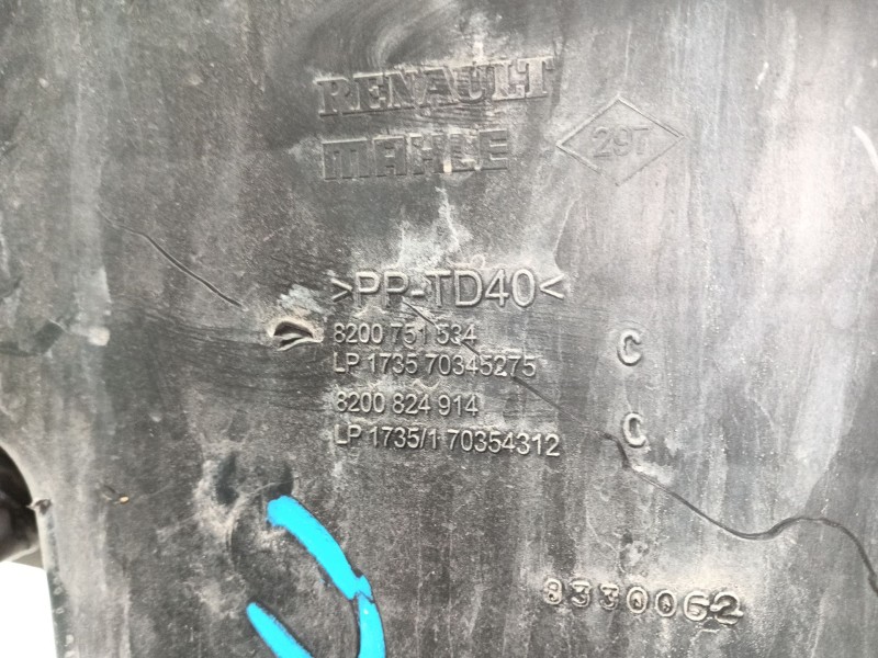 Recambio de soporte filtro aire para renault master iii autobús (jv) 2.3 dci 125 fwd (jv0c, jv0d, jv0h, jv0g, jv0j) referencia O