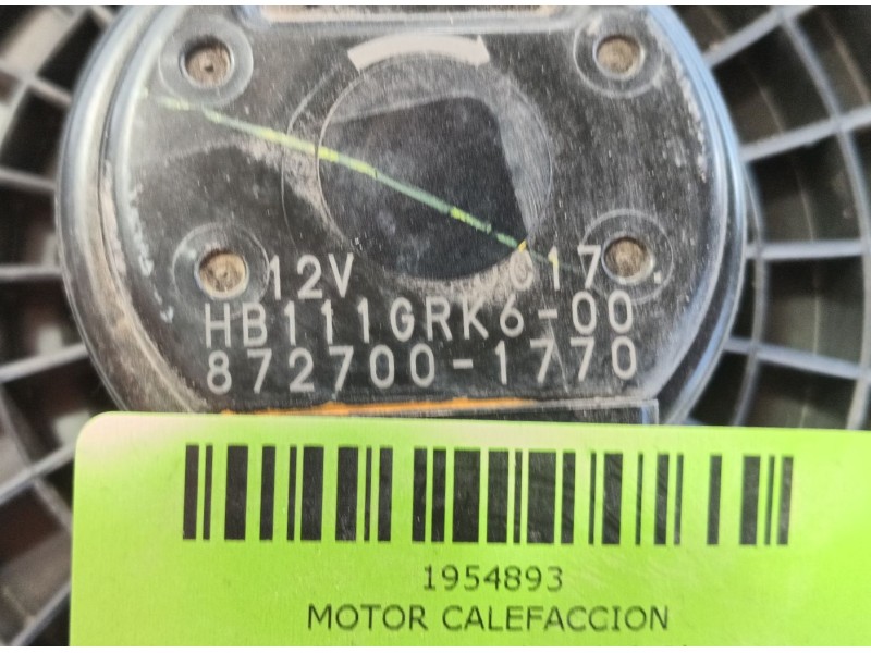 Recambio de motor calefaccion para mazda 3 hatchback (bp) 2.0 skyactiv-g m hybrid referencia OEM IAM   