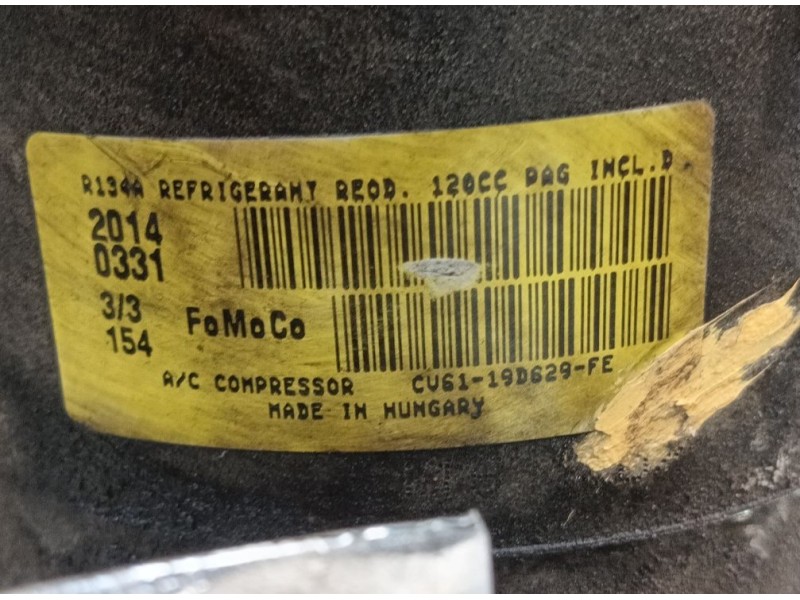 Recambio de compresor aire acondicionado para ford focus iii sedán 1.0 ecoboost referencia OEM IAM 1845499  