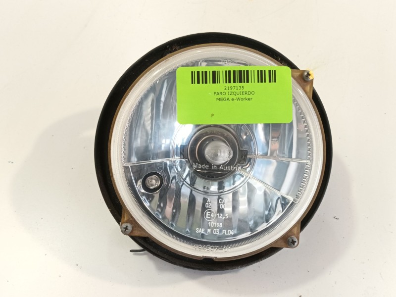 Recambio de faro izquierdo para mega e-worker electric referencia OEM IAM   