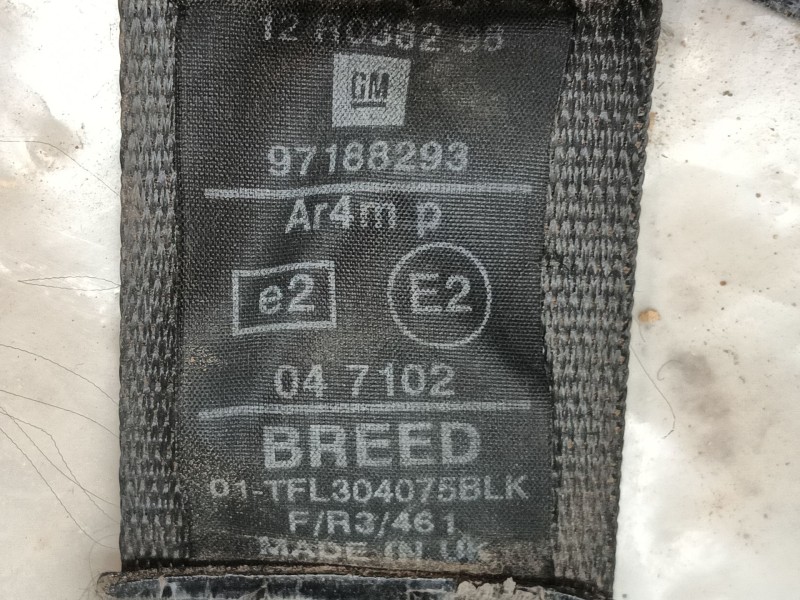 Recambio de cinturon seguridad delantero izquierdo para opel frontera b (u99) 2.2 i (6b_zc, 6b_vf, 6b_66, 6b_76) referencia OEM 