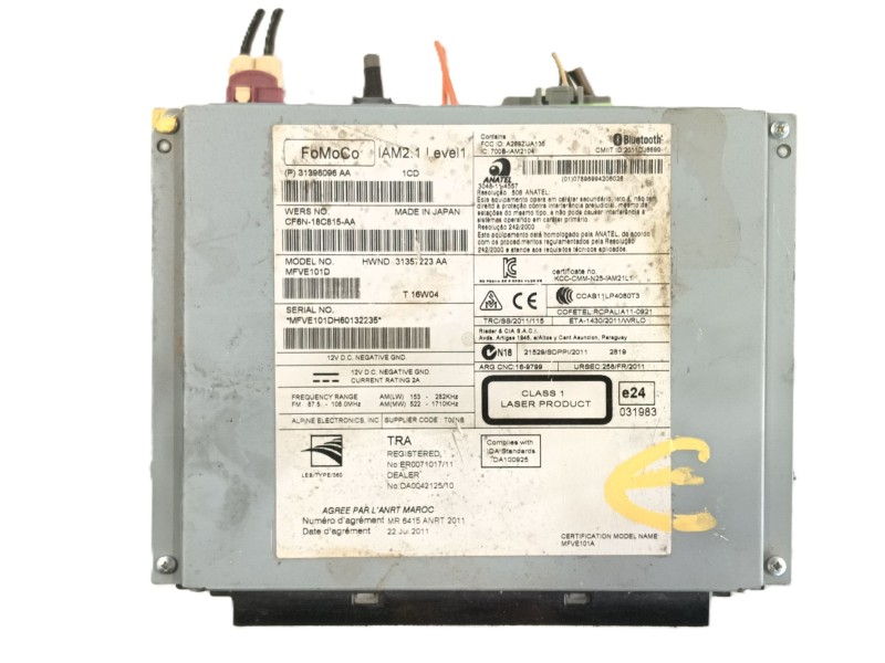 Recambio de sistema audio / radio cd para volvo v40 hatchback (525) d2 referencia OEM IAM   