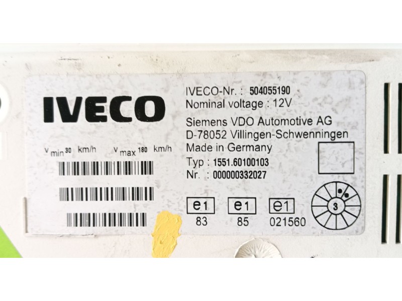 Recambio de cuadro instrumentos para iveco daily iii furgoneta 35 s 13 v,35 c 13 v referencia OEM IAM   