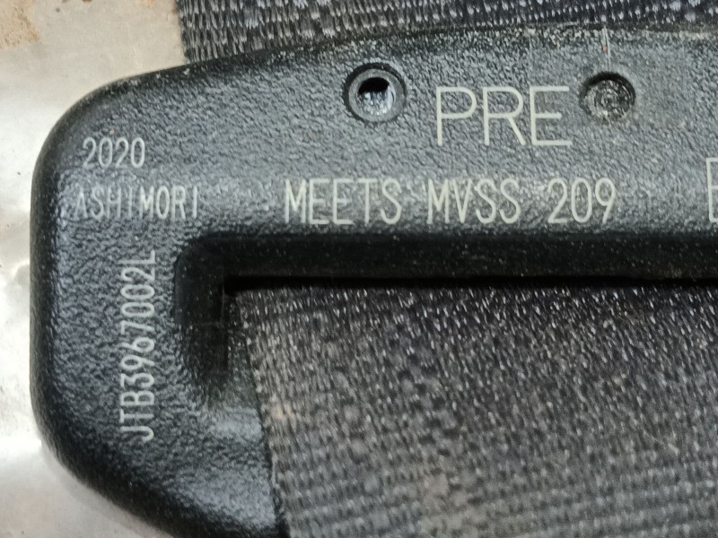 Recambio de cinturon seguridad delantero izquierdo para mazda 3 hatchback (bp) 2.0 skyactiv-g m hybrid referencia OEM IAM   