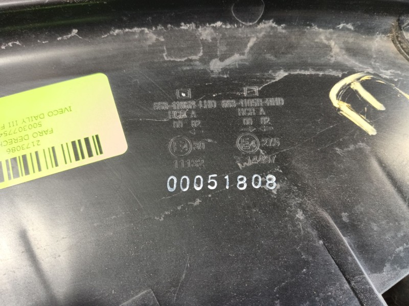 Recambio de faro derecho para iveco daily iii furgoneta 35 s 13 v,35 c 13 v referencia OEM IAM 500307754  