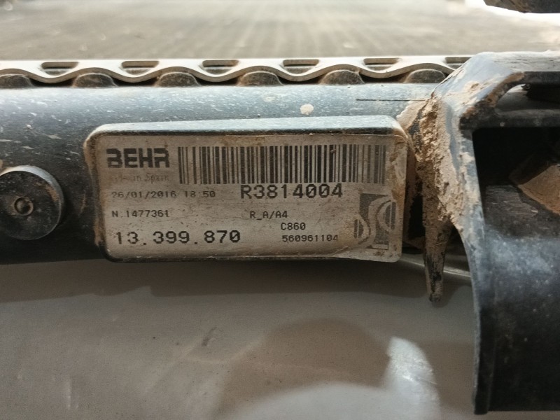 Recambio de radiador agua para opel corsa e (x15) 1.4 (08, 68) referencia OEM IAM 95530546  