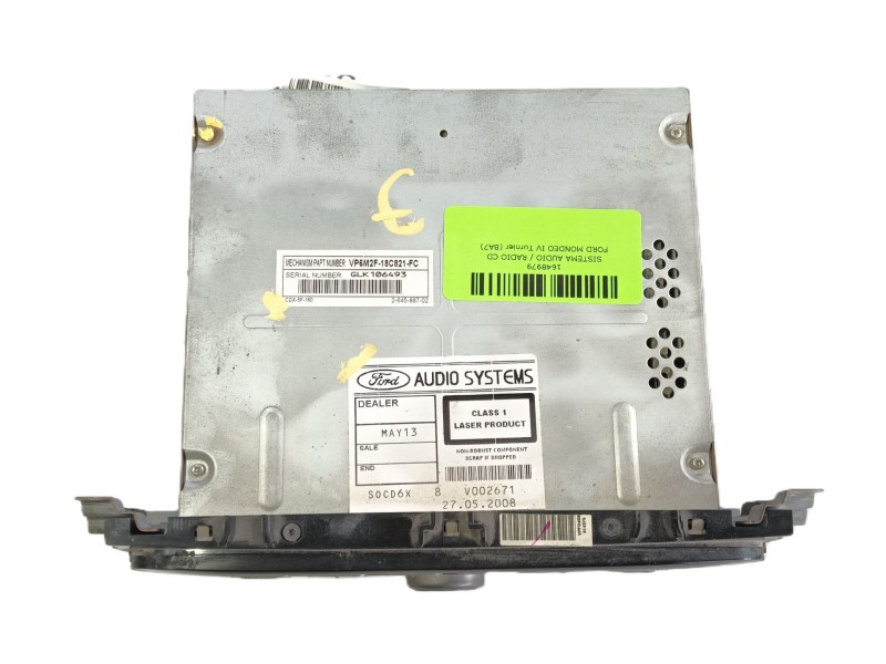 Recambio de sistema audio / radio cd para ford mondeo iv turnier (ba7) 2.0 tdci referencia OEM IAM   