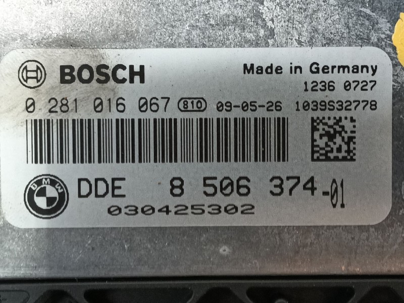 Recambio de centralita motor uce para bmw 3 (e90) 320 d referencia OEM IAM 12145A48DA9  