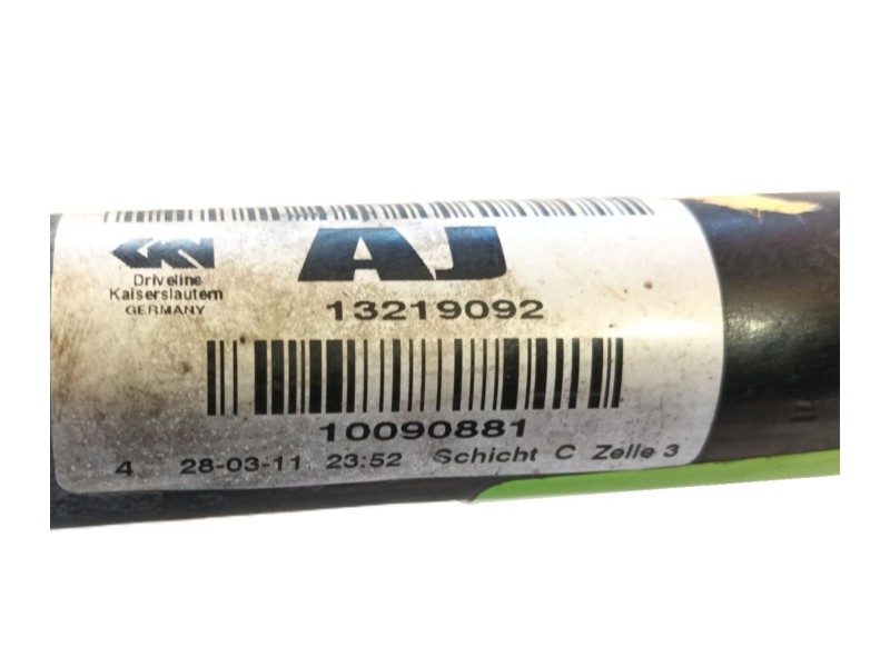 Recambio de transmision delantera derecha para opel insignia a sedán (g09) 2.0 cdti (69) referencia OEM IAM 0 / 13348258  