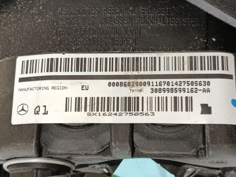 Recambio de airbag delantero izquierdo para mercedes-benz clase c (w205) c 180 bluetec / d (205.036) referencia OEM IAM A0008602