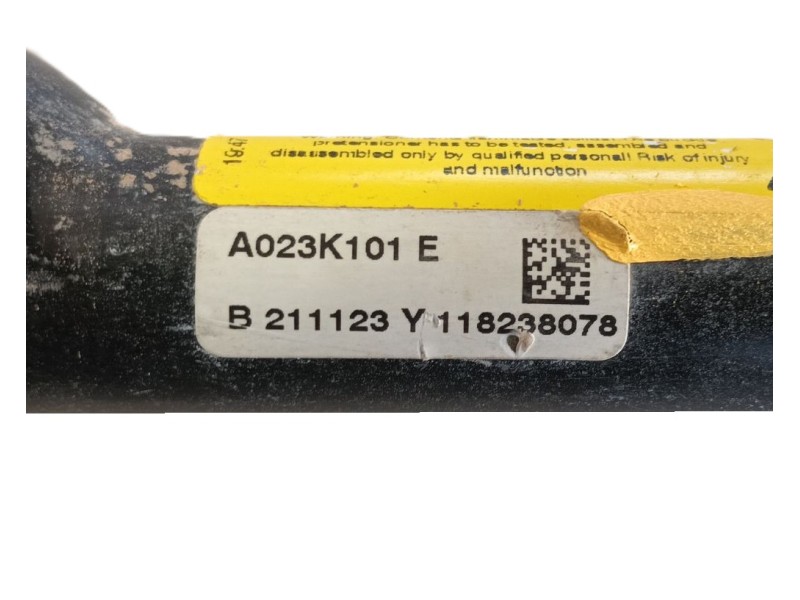 Recambio de cinturon seguridad delantero izquierdo para ford puma (j2k, cf7) 1.0 ecoboost referencia OEM IAM   