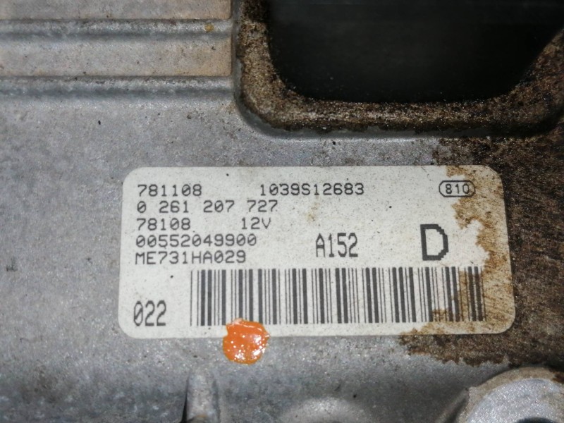 Recambio de centralita motor uce para alfa romeo 147 (190) 1.6 ts eco 16v distinctive (01.2006) referencia OEM IAM 1039S12683 00