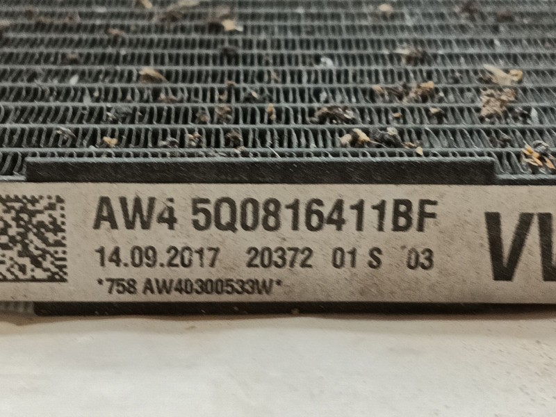 Recambio de condensador / radiador aire acondicionado para audi q2 (gab, gag) 1.6 tdi referencia OEM IAM 5Q0816411AS 5Q0816411BF