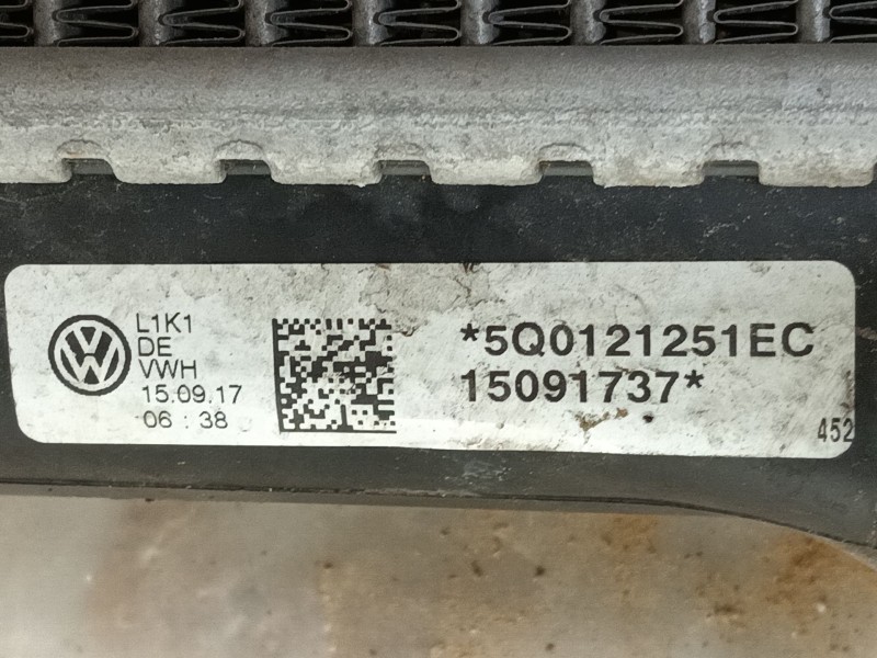 Recambio de radiador agua para audi q2 (gab, gag) 1.6 tdi referencia OEM IAM 5Q0121251EC  