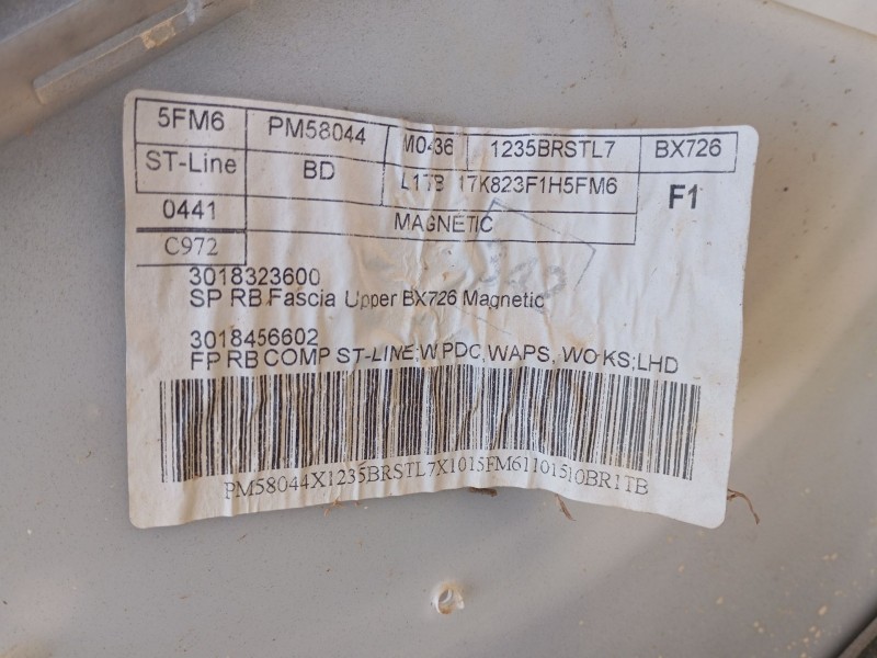 Recambio de paragolpes trasero para ford puma (j2k, cf7) 1.0 ecoboost referencia OEM IAM 2548118  