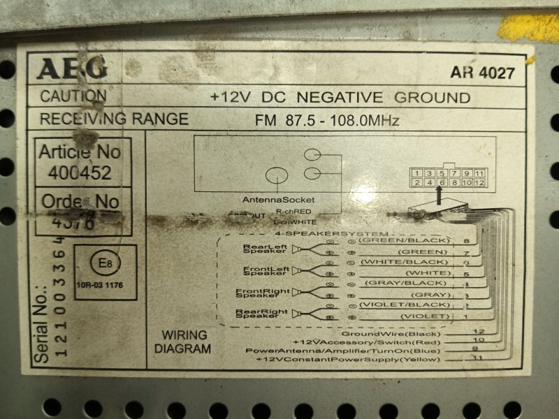 Recambio de sistema audio / radio cd para mercedes-benz sprinter 3-t furgoneta (b903) 313 cdi (903.663, 903.662, 903.661) refere