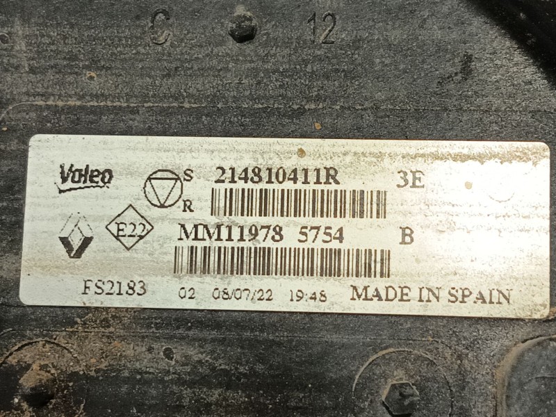 Recambio de electroventilador para renault captur ii (hf_) tce 140 (hfn0) referencia OEM IAM 214810411R M119785754 