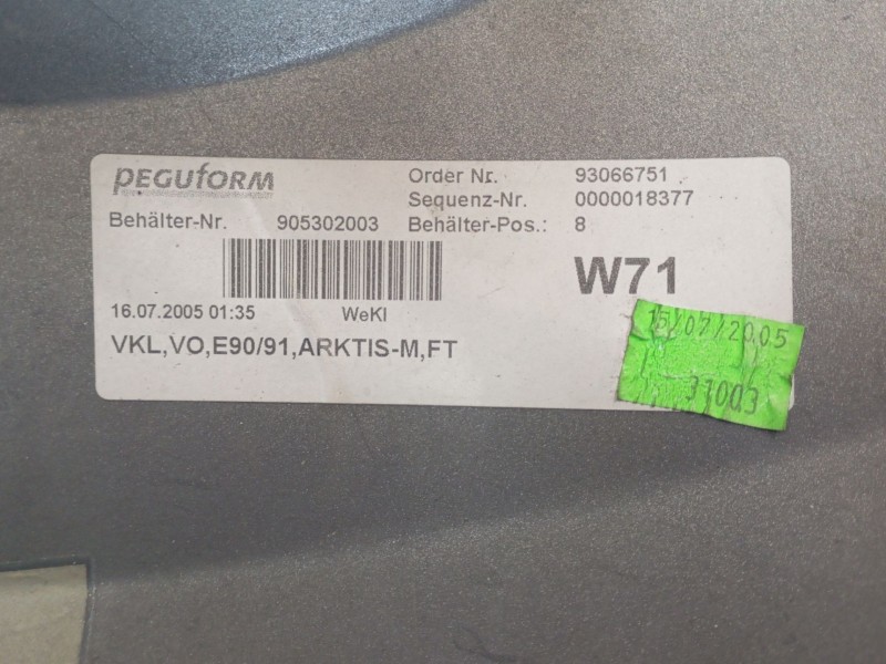 Recambio de paragolpes delantero para bmw 3 (e90) 320 d referencia OEM IAM 51117170053 905302003 