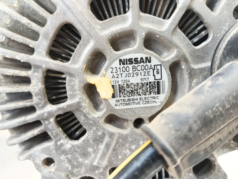 Recambio de alternador para nissan qashqai i (j10, nj10) 1.6 referencia OEM IAM 23100BC02M  
