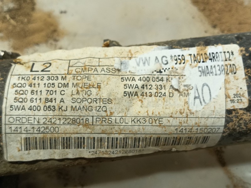 Recambio de amortiguador delantero izquierdo para cupra formentor (km7, kmp) 1.5 tsi referencia OEM IAM   