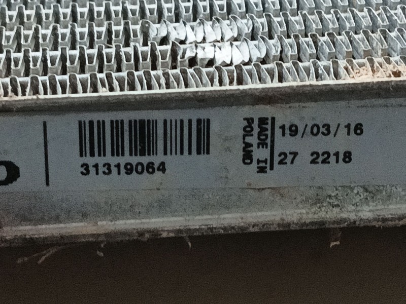 Recambio de radiador agua para volvo v40 hatchback (525) d2 referencia OEM IAM   