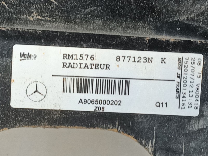Recambio de radiador agua para mercedes-benz sprinter 3,5-t caja/chasis (b906) 313 cdi (906.131, 906.133, 906.135, 906.231, 906.