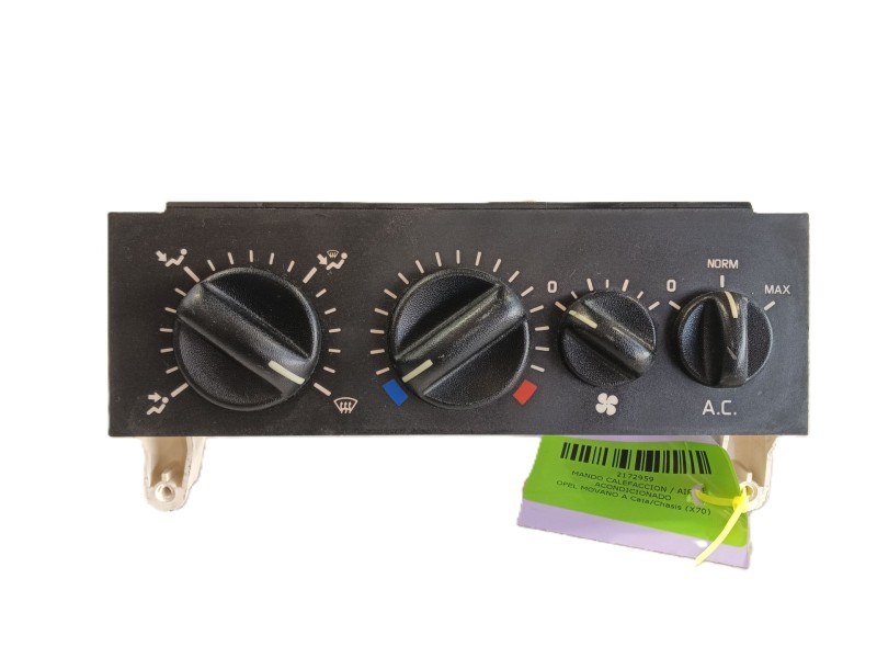 Recambio de mando calefaccion / aire acondicionado para opel movano a caja/chasis (x70) 2.5 dti (ed, hd, ud0, ud4) referencia OE