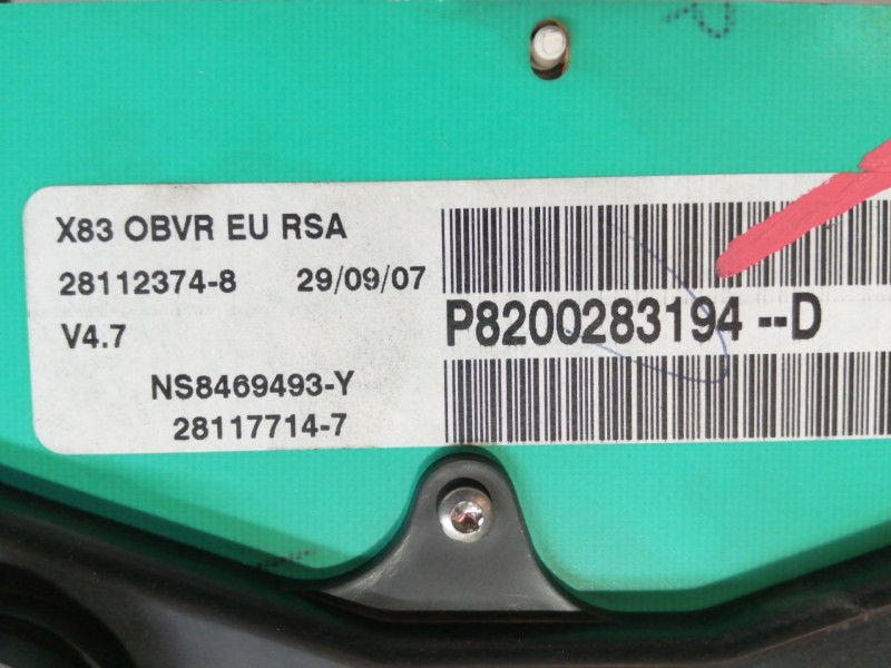 Recambio de cuadro instrumentos para renault trafic combi (ab 4.01) 6 - plazas, acristalado parcial 2,9t combi corto referencia 