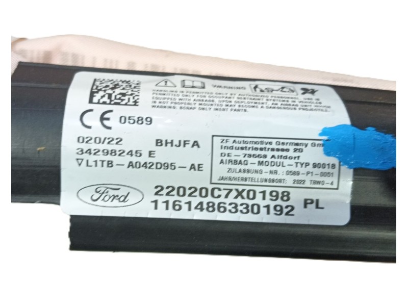 Recambio de airbag cortina delantero izquierdo para ford puma (j2k, cf7) 1.0 ecoboost referencia OEM IAM   
