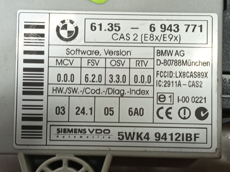 Recambio de modulo electronico para bmw 3 (e90) 320 d referencia OEM IAM   