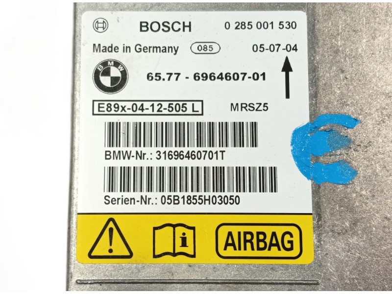 Recambio de centralita airbag para bmw 3 (e90) 320 d referencia OEM IAM   