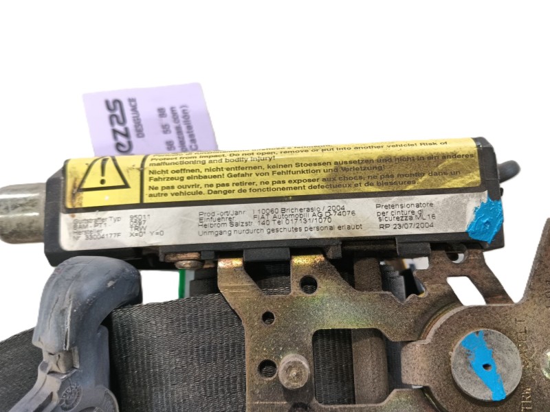 Recambio de cinturon seguridad delantero izquierdo para fiat ducato caja/chasis (244_) 2.8 jtd referencia OEM IAM 0000735332353 