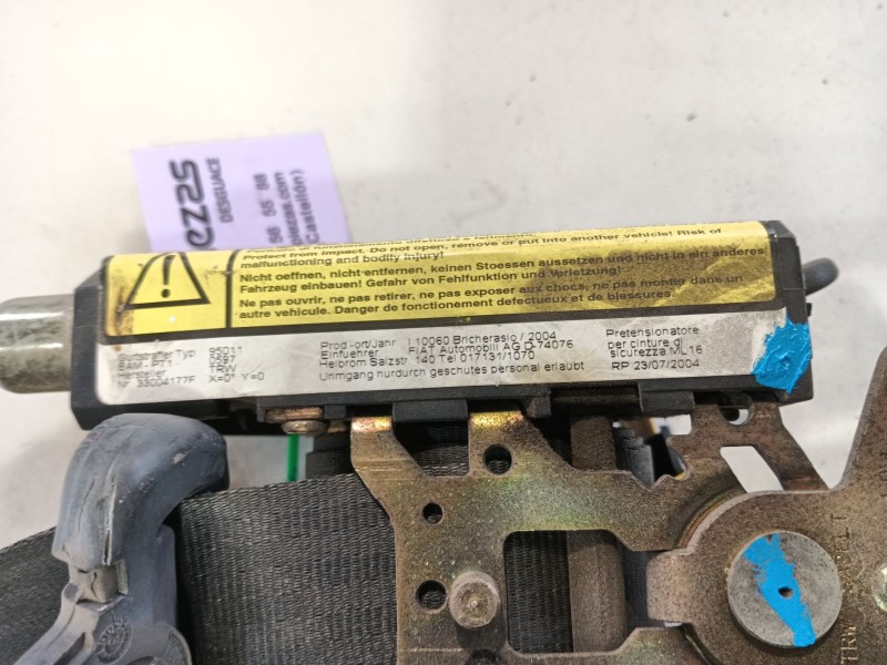 Recambio de cinturon seguridad delantero izquierdo para fiat ducato caja/chasis (244_) 2.8 jtd referencia OEM IAM 0000735332353 