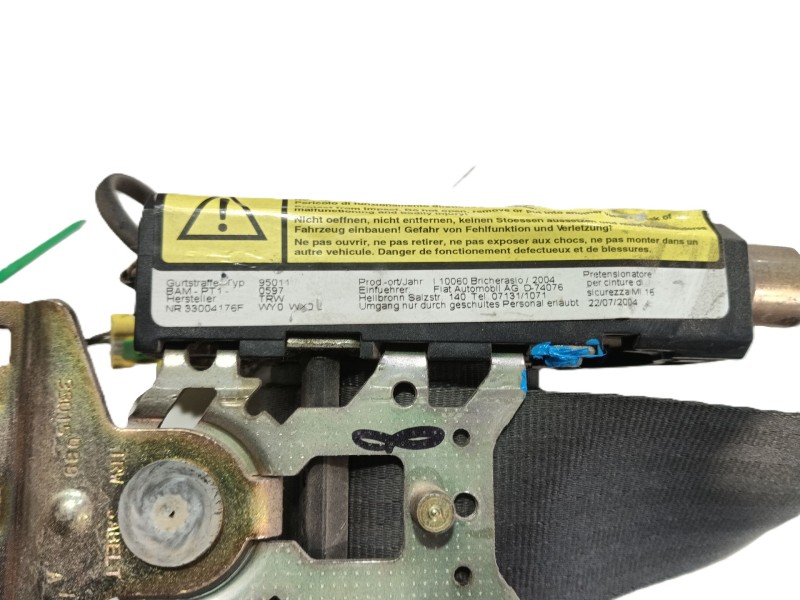 Recambio de cinturon seguridad delantero derecho para fiat ducato caja/chasis (244_) 2.8 jtd referencia OEM IAM 0000735332347  